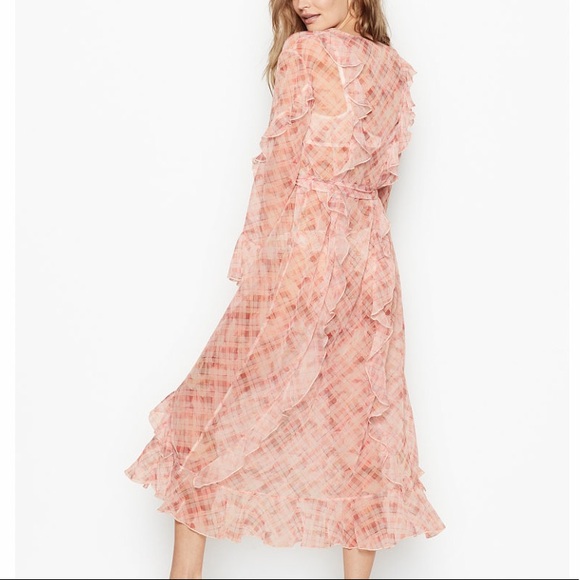 VICTORIAS SECRET GLAM CASCADING ALLOVER RUFFLE LAYERING PIECE SELF TIE BELT XS/S - Picture 5 of 6